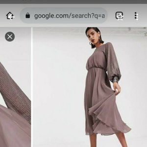 Asos plum occasion dress